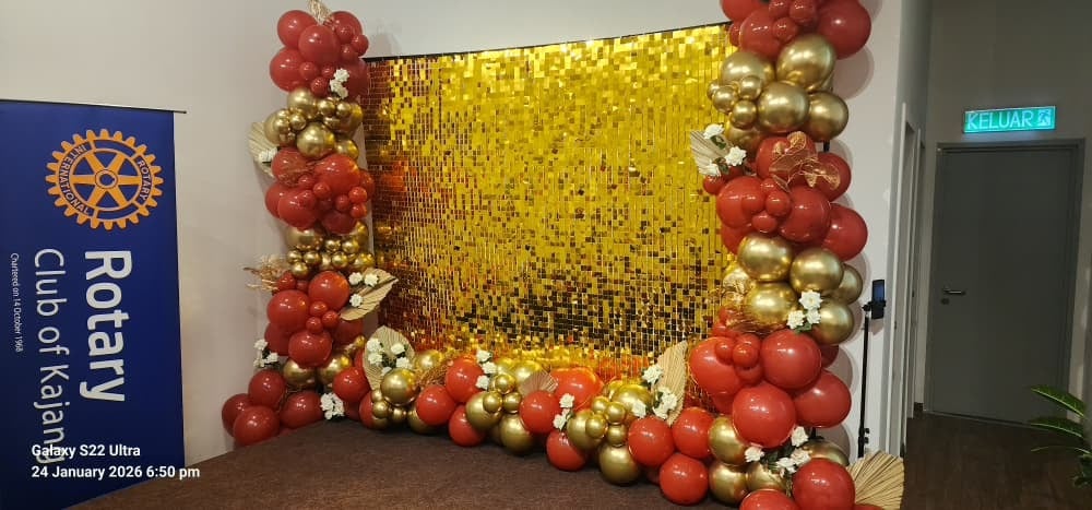 Celebration setup with decor