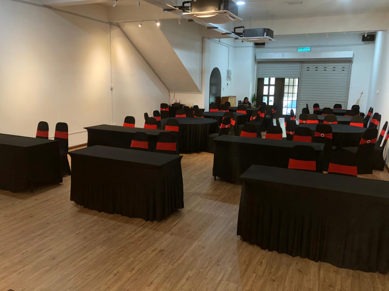 Corporate classroom training layout